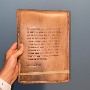 Leather journal with blank pages💛🤗